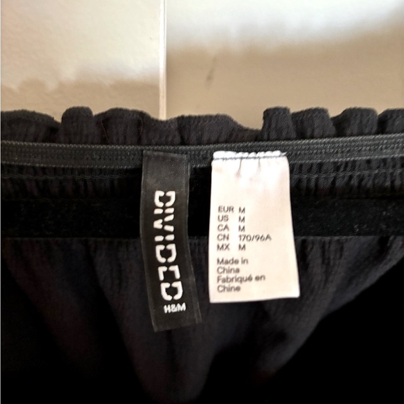 H&M Black Peasant Top - Picture 2 of 4